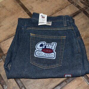 NOS 1990'S CRUEL GIRL RELAXED JEANS 13 REGULAR ~ NEW, NEVER WASHED OR WORN